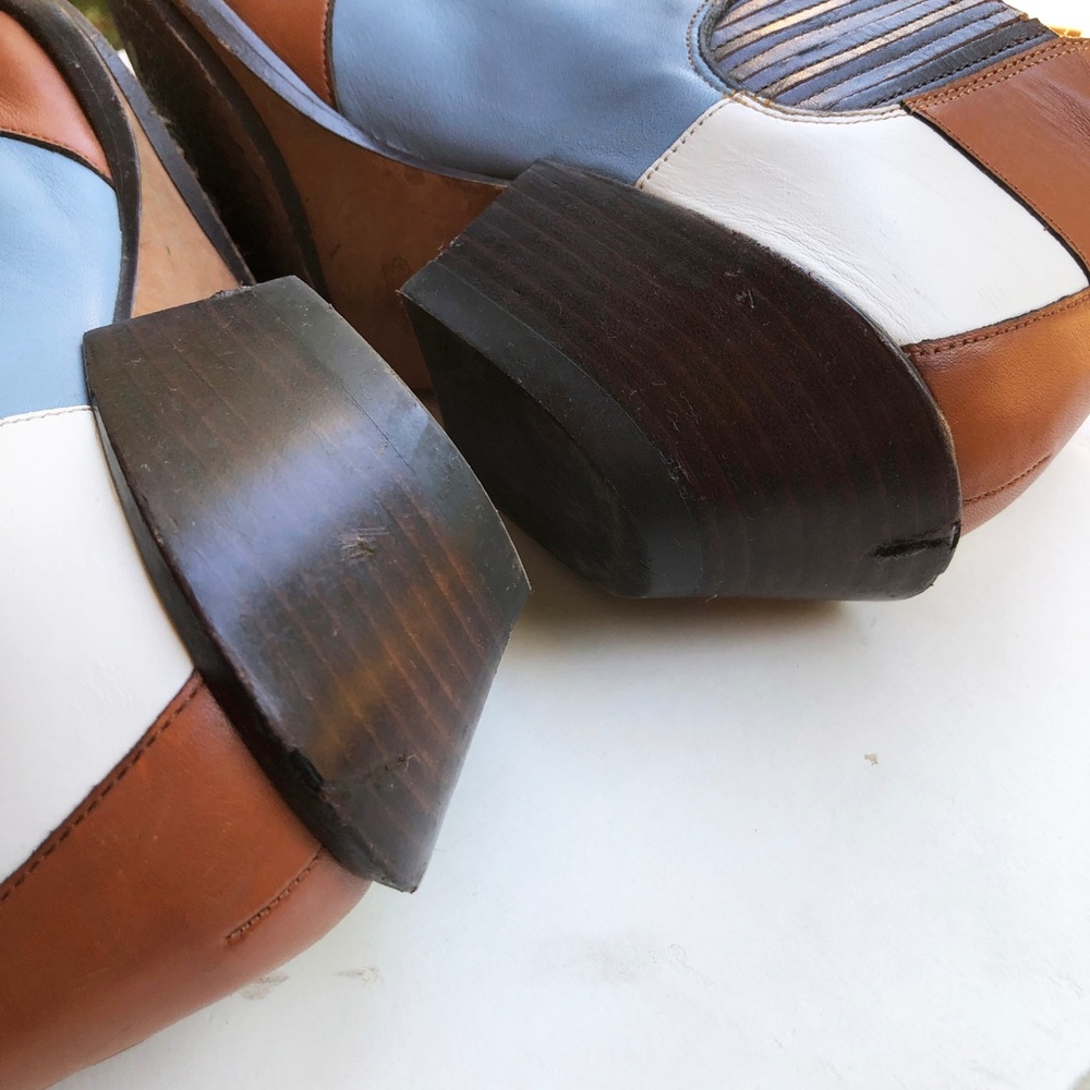 Coach Leather Patchwork Multicolor Boots - image 5